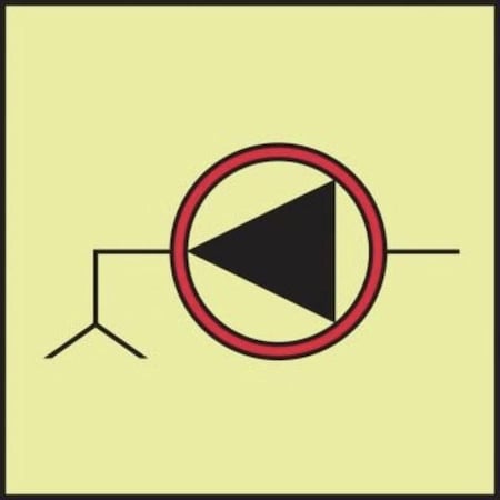 Accuform IMO  FIRE CONTROL EQUIPMENT 6 in  X MLMR709GX MLMR709GX